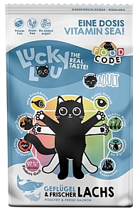 Lucky Lou Food Code Lifestage Adult Drób & Łosoś 750g