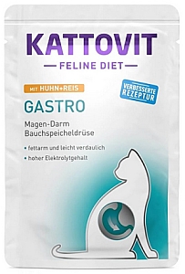 Kattovit Feline Diet Gastro kurczak i ryż saszetka 85g