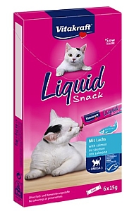 Vitakraft Cat Liquid-Snack z Łososiem 6x15g [16423]