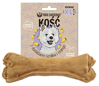 Paka Zwierzaka Kość z dodatkiem królika i mango XL 17cm