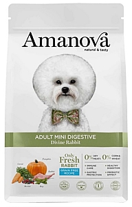 Amanova Dog Adult Mini Digestive Divine Rabbit - królik 2kg