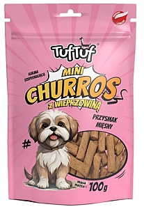 TUF TUF Mini Churros z wieprzowiną dla psa 100g