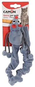 Camon Cat Toy Poliestrowa mysz z kocimiętką i długim sznurem 50cm