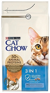 Purina Cat Chow 3in1 z indykiem 1,5kg