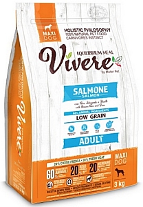 Vivere Maxi Adult Salmon 3kg Karma Monobiałkowa z Łososiem dla dużych ras