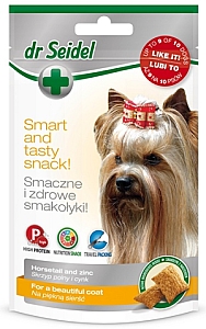 Dr Seidel Smakołyki dla psów na piękną sierść 90g