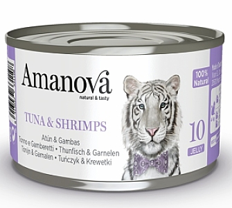 Amanova Cat Tuna & Shrimps - tuńczyk i krewetki w galaretce puszka 70g [10]