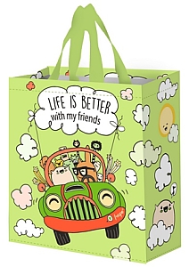 Torba Wesoły Samochodzik 14L limonkowy