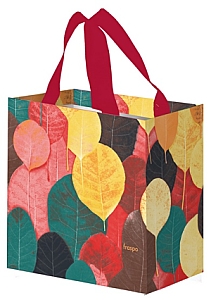 Torba Mini Kolorowe Listki 10L bordowe