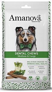 Amanova Dog Dental Chews Medium & Large 180g