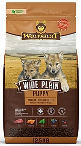 Wolfsblut Dog Wide Plain Puppy - konina i bataty 12,5kg