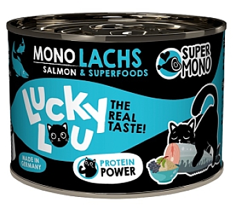 Lucky Lou SuperMono Łosoś puszka 190g