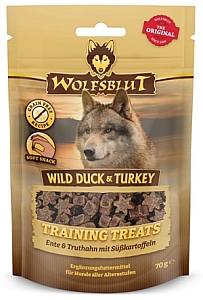 Wolfsblut Dog Training Treats Wild Duck & Turkey 70g