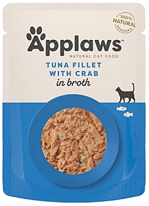 Applaws saszetka dla kota Tuńczyk z Krabem w rosole 70g