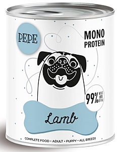 Paka Zwierzaka PEPE Lamb (jagnięcina) puszka 800g