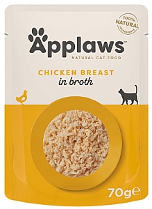 Applaws saszetka dla kota Kurczak w rosole 70g