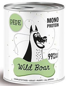 Paka Zwierzaka PEPE Wild Boar (dzik) puszka 800g