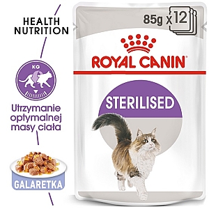 Royal Canin Sterilised w galaretce karma mokra dla kotów dorosłych, sterylizowanych saszetka 85g