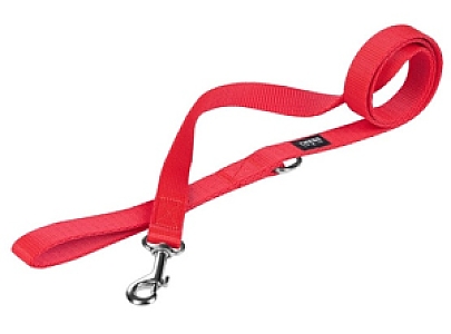 CHABA Smycz taśma - 10mm czerwona