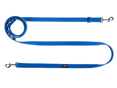 CHABA Smycz taśma regulowana - 16mm x 130/260cm niebieska