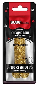 BUBAlicious Pure Line kość do żucia Puppy & Senior ze skóry końskiej 12 cm [8717]