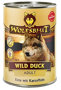 Wolfsblut Dog Wild Duck - kaczka i ziemniaki puszka 395g