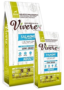Vivere Dog Medium Adult Salmon Karma Monobiałkowa z Łososiem 12+3kg