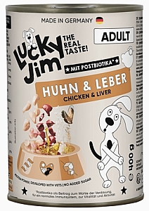 Lucky Jim Classic Adult Kurczak i wątróbka puszka 400g
