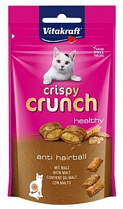 Vitakraft Cat Crispy Crunch Anti Hairball słód 60g [2428811]