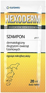 Hexoderm - szampon dermatologiczny dla gryzoni saszetka 20ml - 1 sztuka