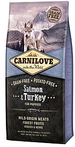 Carnilove Dog Salmon & Turkey Puppy - łosoś i indyk 1,5kg