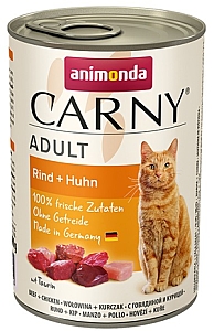 Animonda Carny Adult Wołowina + Kurczak puszka 400g