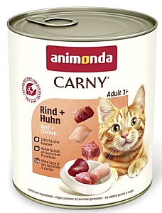 Animonda Carny Adult Wołowina + Kurczak puszka 800g