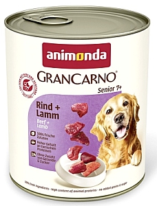 Animonda GranCarno Original Senior Rind Lamm Wołowina + Jagnięcina puszka 800g