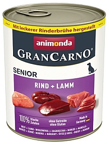 Animonda GranCarno Original Senior Rind Lamm Wołowina + Jagnięcina puszka 800g