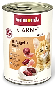 Animonda Carny Kitten Wołowina + Drób puszka 400g