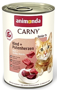Animonda Carny Senior Wołowina + Serca Indyka puszka 400g