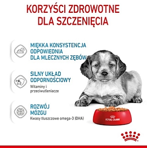 Royal Canin Medium Puppy karma mokra w sosie dla szczeniąt, od 2 do 12 miesiąca, ras średnich 140g