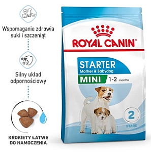 Royal Canin Mini Starter Mother&Babydog karma sucha dla szczeniąt do 2 miesiąca i suk karmiących ras małych 1kg