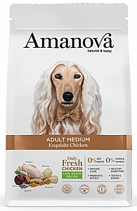 Amanova Dog Adult Medium Exquisite Chicken - kurczak 2kg