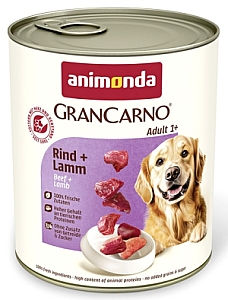 Animonda GranCarno Original Adult Rind Lamm Wołowina + Jagnięcina puszka 800g