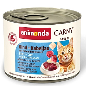 Animonda Carny Adult Wołowina, Dorsz + Korzeń pietruszki puszka 200g