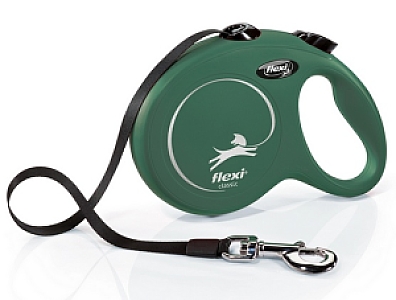 Flexi New Classic Smycz taśma L 5m oliwkowa