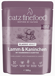 Catz Finefood Classic N.11 Jagnięcina i Królik saszetka 300g