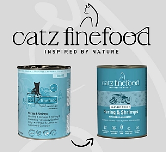 Catz Finefood Classic N.13 Śledź i Krewetki puszka 400g