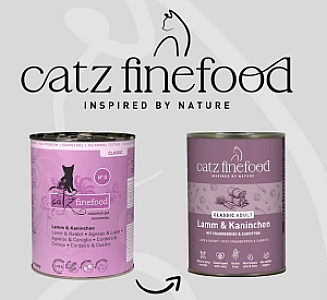 Catz Finefood Classic N.11 Jagnięcina i Królik puszka 800g