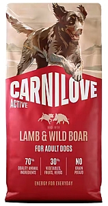 Carnilove Dog Active Lamb & Wild Boar Adult - jagnięcina i dzik 1,5kg