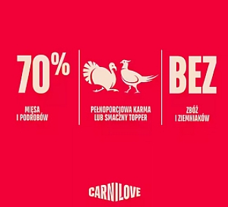 Carnilove Dog Turkey & Pheasant - indyk i bażant saszetka 300g