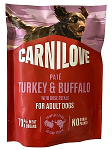 Carnilove Dog Turkey & Buffalo - indyk i bawół saszetka 300g