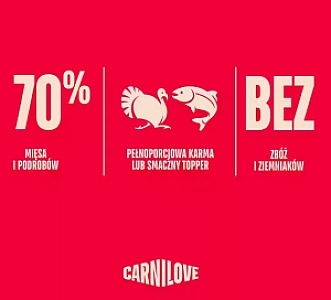 Carnilove Dog Turkey & Salmon Puppy - indyk i łosoś saszetka 300g